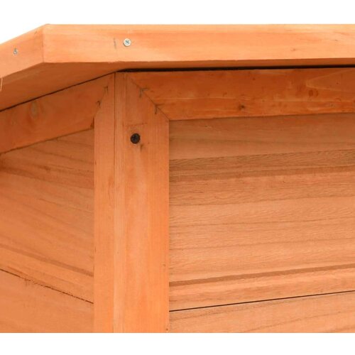 VidaXL Pasja uta trdna borovina in les jelke 120x77x86 cm Slike