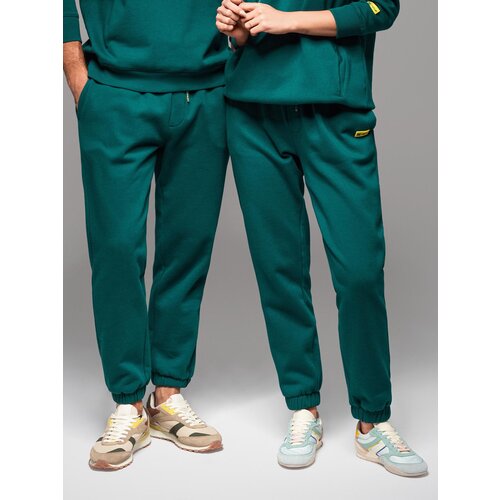 Ombre Classic unisex sweatpants with drawstrings - dark green Slike