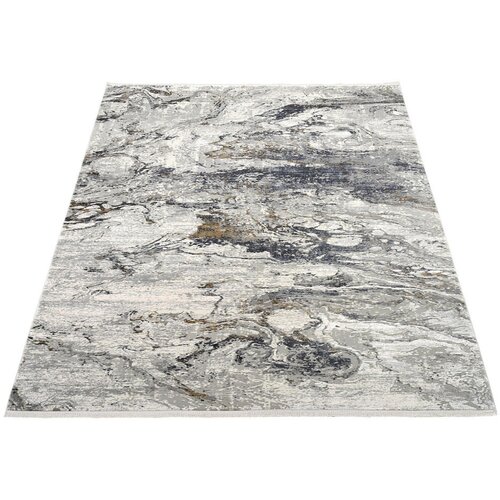 Dieter Knoll TKANA PREPROGA Lille 160/230 cm siva, zlate barve Slike