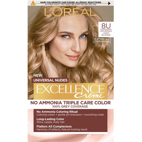 L´Oréal Paris excellence creme triple protection barva za lase za vse vrste las 48 ml odtenek 8U light blonde Cene