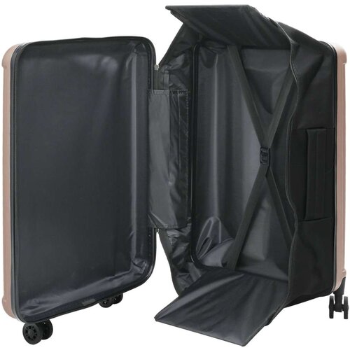 VidaXL Zložljiv kovček trda lupina 28&amp;#039;&amp;#039; roza zlati 50x30x76 cm ABS Slike