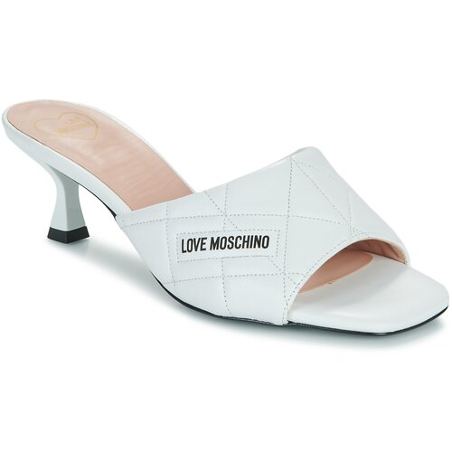Love Moschino Natikači QUILTED Bela Cene