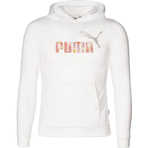 Puma djecji pulover Bloom Logo Hoodie Bjela Slike