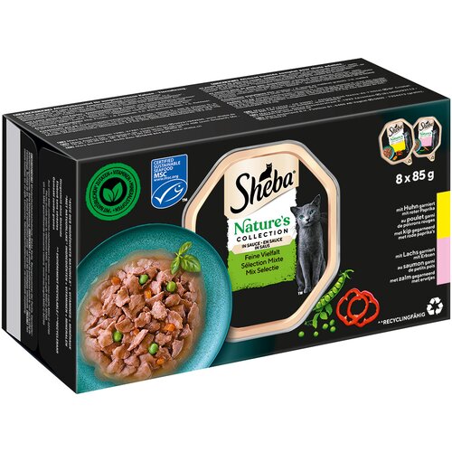  Varčno pakiranje Sheba Nature's Collection in Sauce 64 x 85 g - Fina raznolikost Cijene