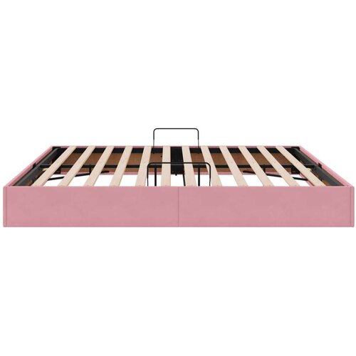 Krevet s od storage s uzglavljem Ružičasta 200 x 200 cm Bar&amp;scaron;un - Ružičasta 200 x 200 cm Slike