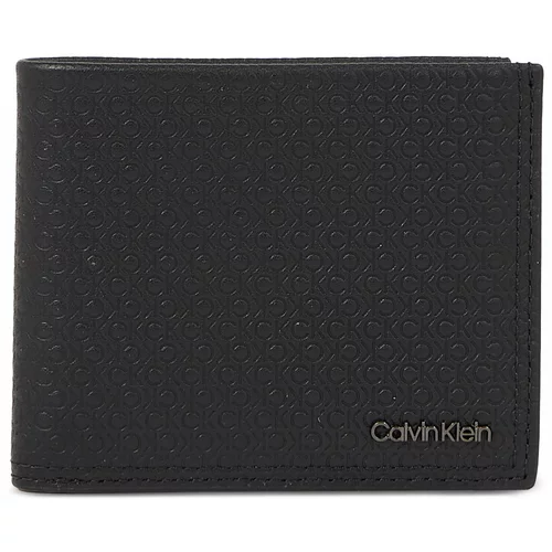 Calvin Klein Moška denarnica Minimalism Bifold 6Cc W/Bill K50K510894 Black/Tonal Mono 01O