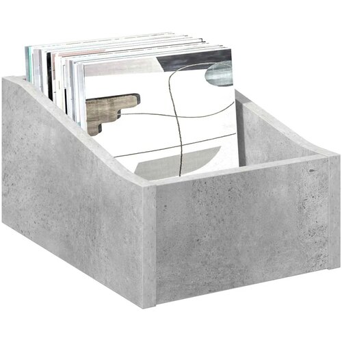  Kutija za LP ploče 2 kom. Betonska siva 23 x 33 x 16 cm - Betonska siva 2 23 x 33 x 16 cm Slike
