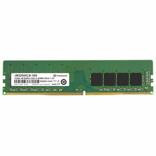Transcend 16GB 3200 DDR4 Memorija | JM3200HLB-16G Slike