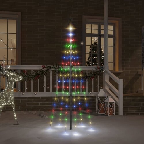 vidaXL Novoletna jelka iz 108 pisanih LED lučk 180 cm Cene