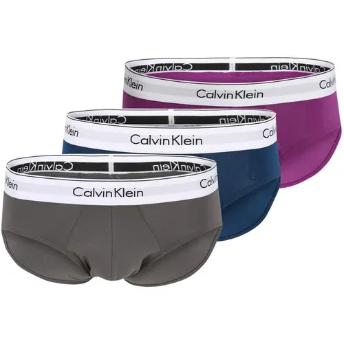 Calvin Klein Underwear slip morsko plava / grafit siva / ljubičasta / bijela