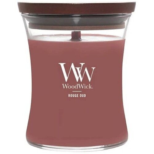 WoodWick Rouge Oud mirisna svijeća s drvenim fitiljem 275 g Slike