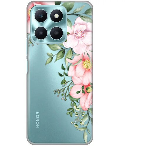 torbica silikonska print skin za honor X6a gentle rose pattern Slike