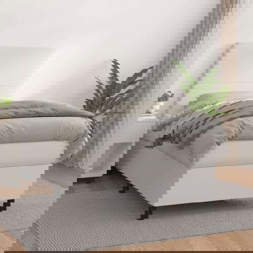  Box spring postelja z vzmetnico bel 100x200 cm umetno usnje, (20790021) Slike