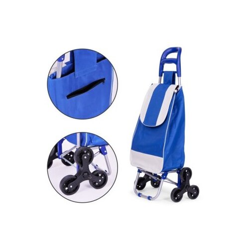 Modern Home kolica za pijacu 25l torba plava Slike