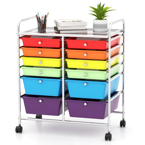 Costway Organizator za omare na kolesih 12 predalov, (5000231816) Cene