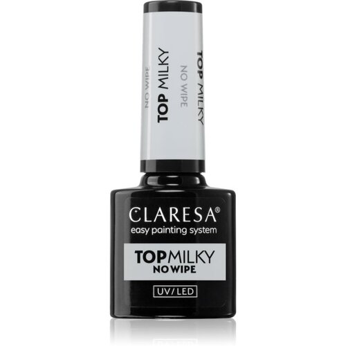 Claresa UV/LED Top Milky No Wipe gel nadlak za nohte 5 g Cene
