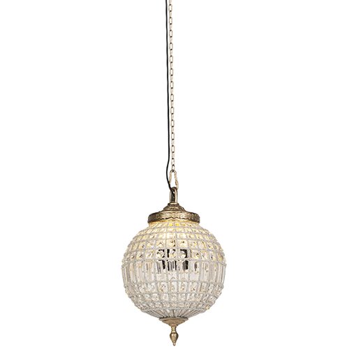 QAZQA Art Deco viseča svetilka kristal z zlatom 35 cm - Kasbah Cene