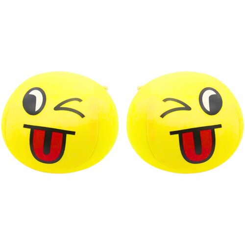  Mekana lopta Smiley Emoji 9 cm - žuta Cijene