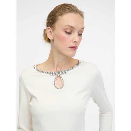 Orsay Cream women's blouse with long sleeves - Ladies Cene