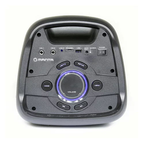 Manta SPK5210, Karaoke, vgrajena baterija, Bluetoth/USB/MP3/RADIO FM, Disco LED lučke, TWS, 4.000W P.M.P.O, (20759961)