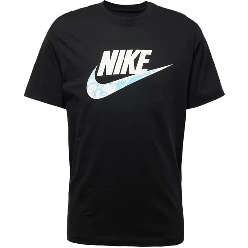 Nike Sportswear Majica svetlo modra / črna / bela