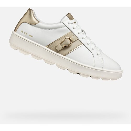 Geox White women's sneakers Spherica ECUB-1 - Women's Cene