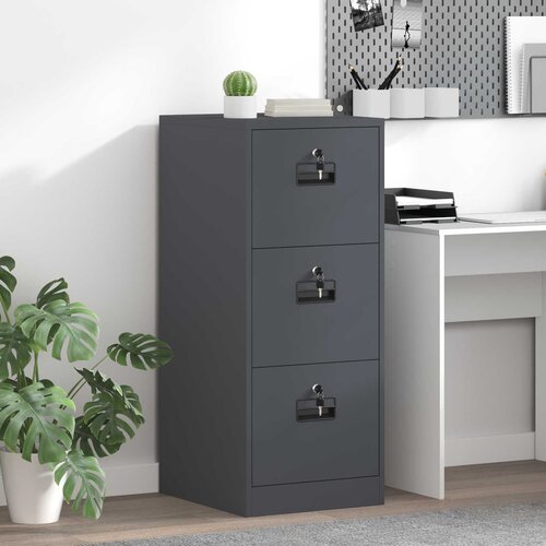 Kabinet za datoteke s ladicama Antracit 44 x 50 x 106.5 cm Cijene