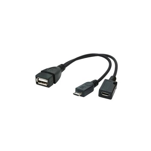  USB adapter/kabl GEMBIRD 2.0 OTG AF + Micro BF to Micro BM, 15cm, A-OTG-AFBM-04 Cene