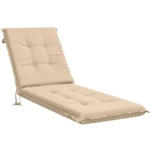  Jastučić za ležaljku GEMERT 100% poliester Krem 190 x 60 x 9 cm - Krem 190 x 60 x 9 cm Melange Slike