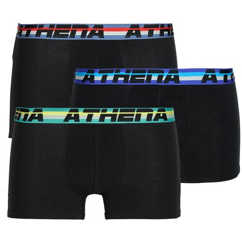 Athena Boksarice COTON 720 STRETCH Pack de 3 Črna Slike