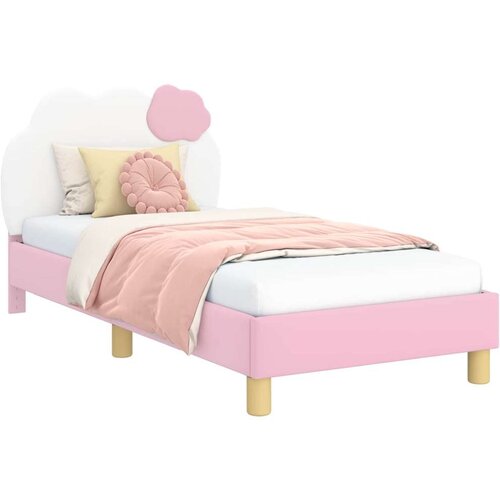  Krevet za djecu s uzglavljem Ružičasta 80 x 160 cm PU Slike