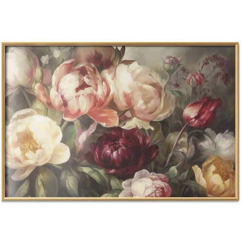  Plakat Charismatic Peonies 30x21 Zlatni okvir Cijene