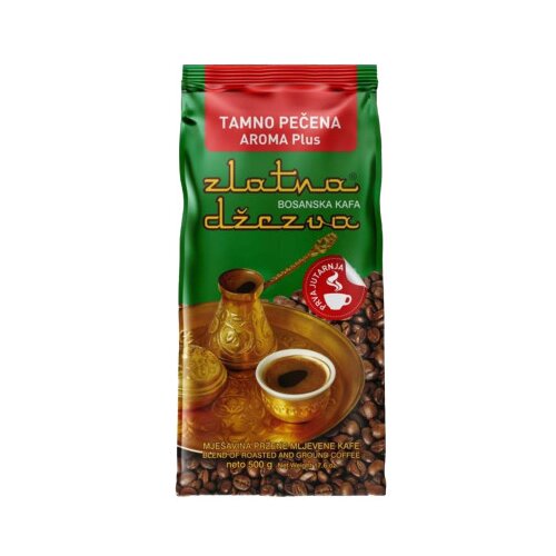 VISPAK Kafa tamno pečena Zlatna džezva 500g Slike