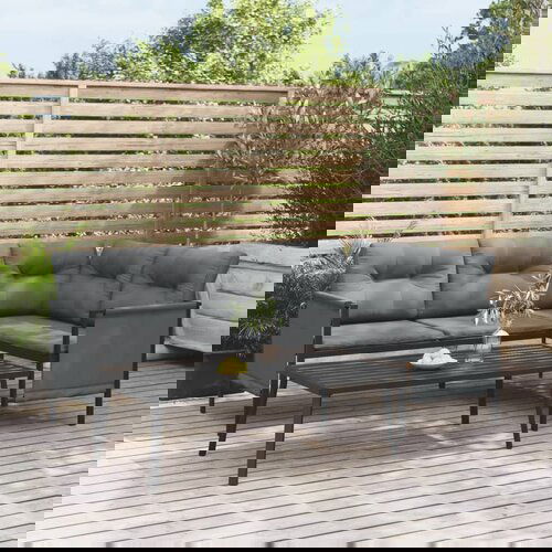 VidaXL Vrtni stolić za kavu antracit 110 x 55 x 35 cm čelični Slike