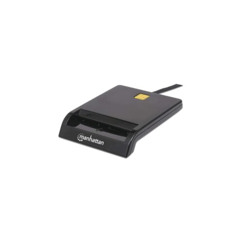  USB smart card reader Manhattan 102049, black Cene