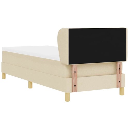  s opruga kutije s uzglavljem Krema 80 x 200 cm tkanina Slike