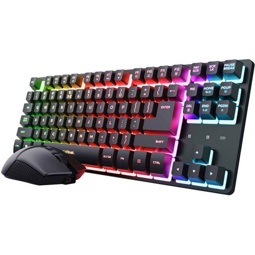 Trust GXT 832 Thado Wireless TKL set/US/crna Tastatura+miš ( 26093 ) Cene