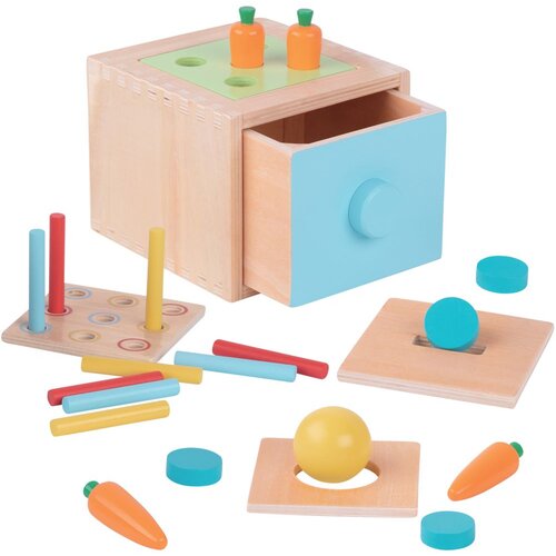 Woopie Montessori drvena kutija/sorter s kliznom ladicom Slike