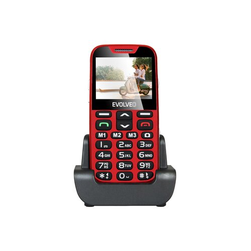Evolveo Easyphone xd telefon za starej&amp;scaron;e - rdeč Slike