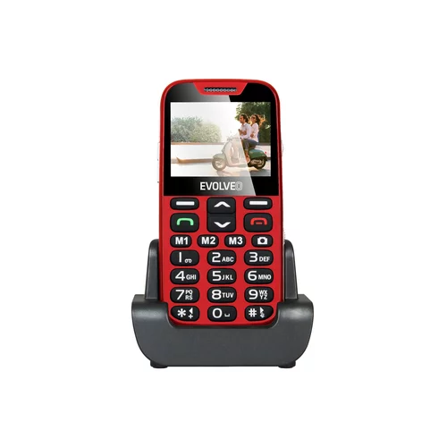 Evolveo Easyphone xd telefon za starejše - rdeč