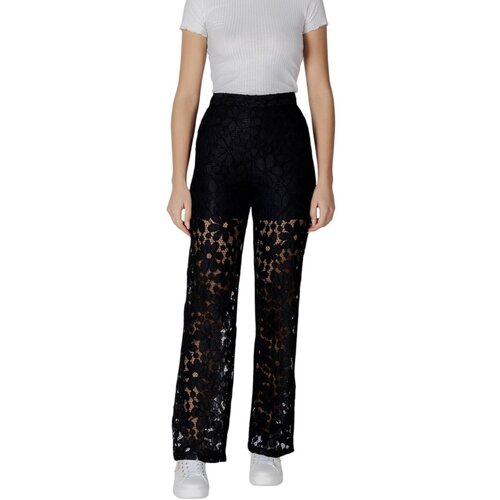 Desigual Lahkotne hlače &amp;amp; Harem hlače PANT_LACELONG 25SWPW35 Črna Slike