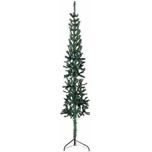  Tanka umjetna polovica božićnog drvca sa stalkom zelena 240 cm Slike