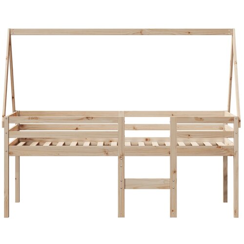  Visoki krevet s krovom 80 x 200 cm od masivne borovine Slike