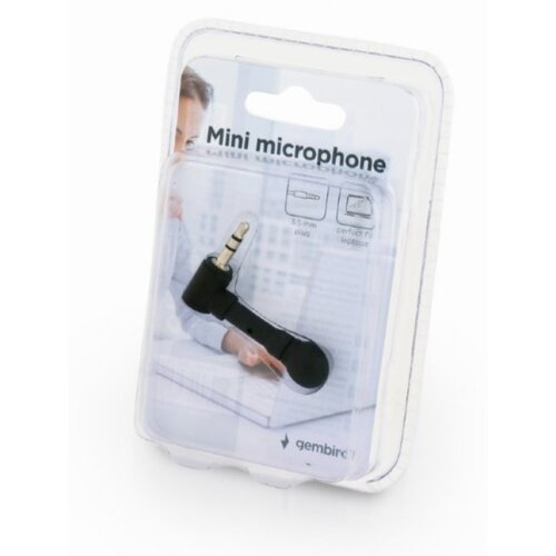 Gembird MIC-203 mini mikrofon black 3.5mm Slike
