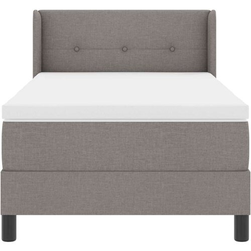  Boxspring krevet s madracem s madracem Sivo-smeđa 90 x 190 cm Slike