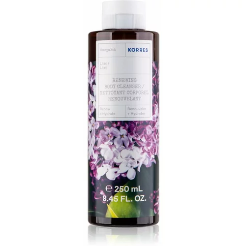 Korres Lilac opojen gel za prhanje z vonjem cvetja 250 ml