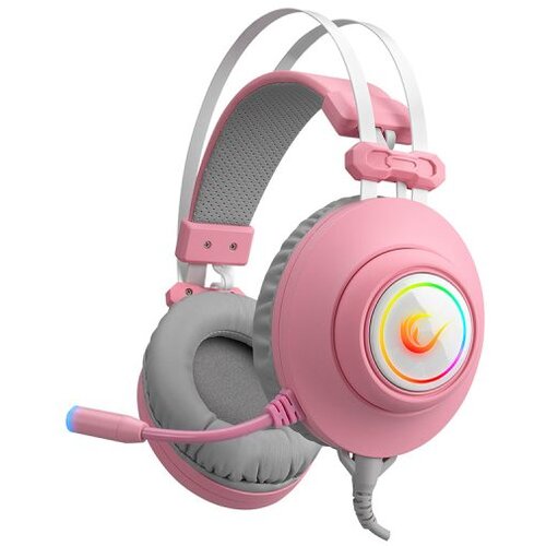 Rampage Slu&scaron;alice sa mikrofonom gaming RM-K1 PULSAR pink, USB, 7.1 Surround+Vibration, RGB, dugi fleksibilni mikrofon, 36130 Cijene