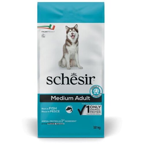 Schesir Dry Dog Medium Riba – Suva hrana za pse 12kg Cene