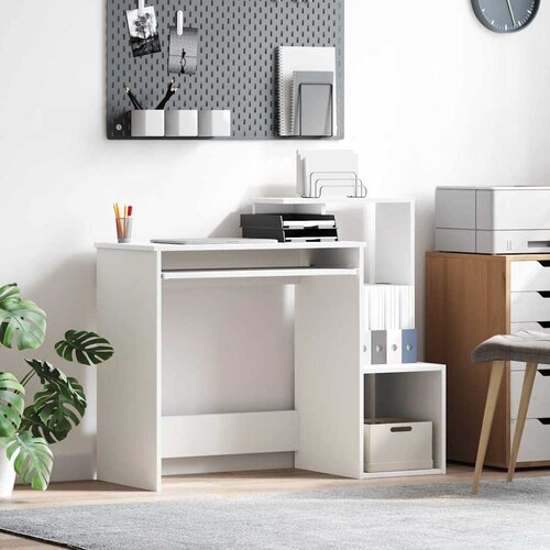  Stol s ladicama Bijelo 106 x 41 x 88.5 cm Konstruirano drvo Cijene
