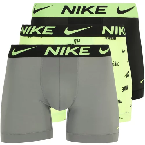 Nike Sportske gaće 'Essential' siva / zelena / limeta / crna